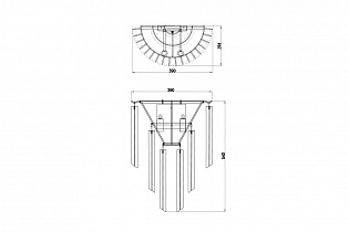 20MB3399-2 Sconce 39*20*h.54 см