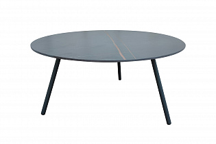 129KN-01450 Coffee table "EMBRACE" outdoor black d100*38cm