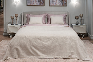 16AMR-IL240260-POKR BEG Bedcover Illusion beige 240*260