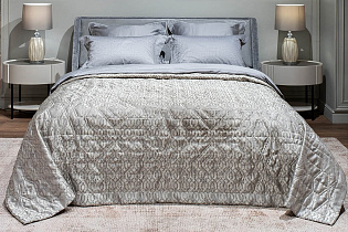121GD-HOUST110-POKR SER Quilted bedcover HOUSTON grey