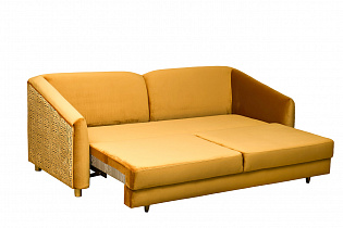 TREVI-230M-3К-Velv ORANG+Lattice ORANG Sofa bed 3-seater 232*103*88cm