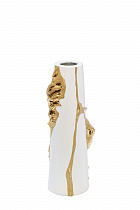 55RV5203M Vase 10*9*24cm white/gold