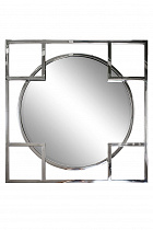 KFE1120 Mirror with metal frame chrome color 83*83cm